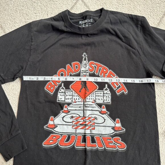 Broad Street Bullies Long-Sleeve Shirt Size M Black By Maker One 100% Cotton Gra - Picture 3 of 4